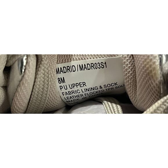 STEVE MADDEN MADRID SNEAKER SILVER Size 8 - Picture 7 of 7